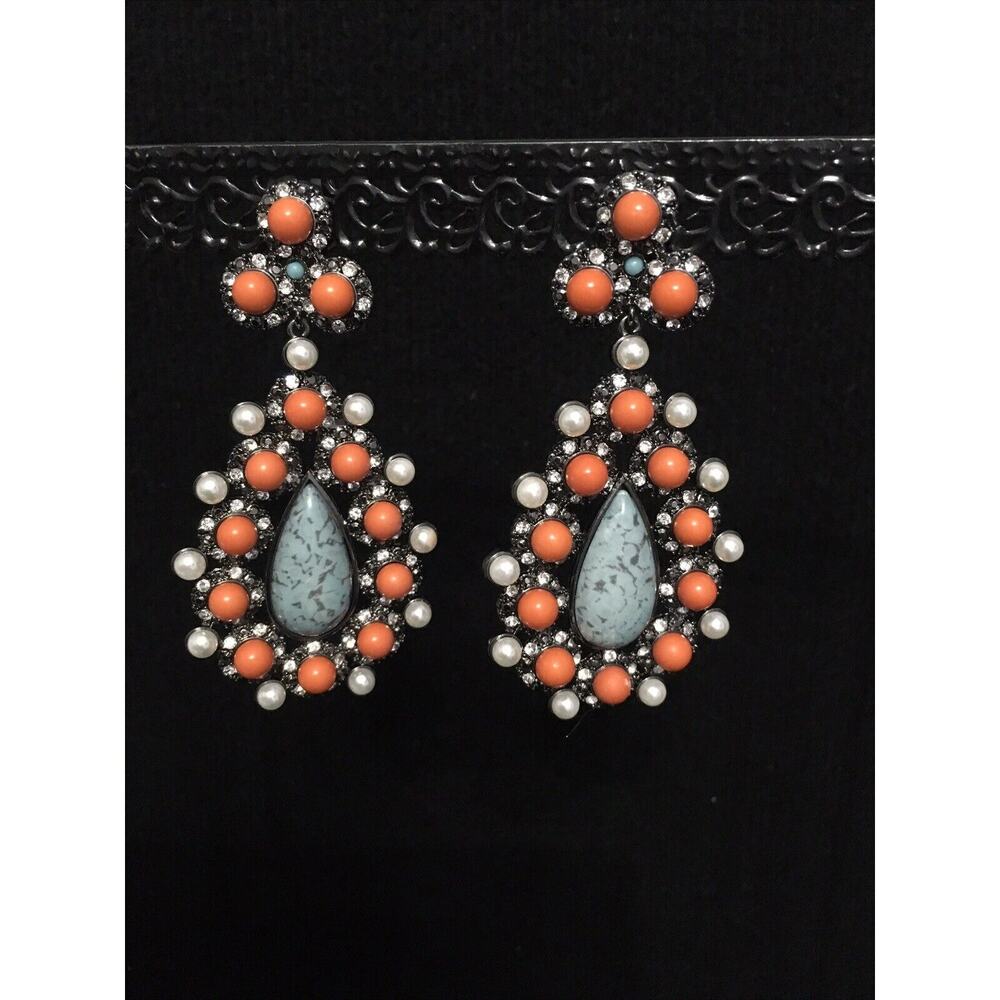 Turquoise Ehtiopian‎ Opal Gemstone Dangle Earring Jewelry